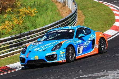 24h-Rennen Nürburgring 2017 - Nordschleife - Startnummer 151 - Porsche Cayman - Pixum Team Adrenalin Motorsport - Klasse V 5