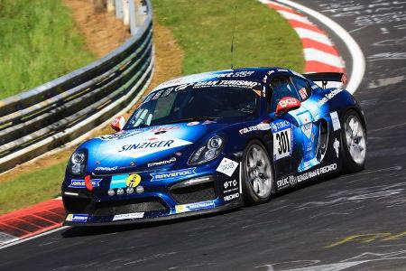 24h-Rennen Nürburgring 2017 - Nordschleife - Startnummer 301 - Porsche Cayman GT4 CS - Securtal Sorg Rennsport - Klasse Cup 3