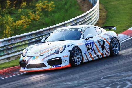 24h-Rennen Nürburgring 2017 - Nordschleife - Startnummer 304 - Porsche Cayman GT4 CS - Klasse Cup 3