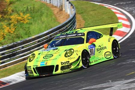 24h-Rennen Nürburgring 2017 - Nordschleife - Startnummer 911 - Porsche 911 GT3 R - Manthey Racing - Klasse SP 9