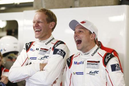 Jörg Bergmeister - Earl Bamber - Porsche - 24h Le Mans - Samstag - 18.06.2016