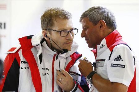 Andreas Seidl - Fritz Enzinger - Porsche - 24h Le Mans - Sonntag - 19.06.2016