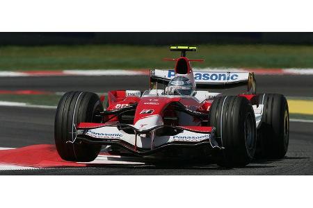 Jarno Trulli hatte nichts vom guten Startplatz, weil schon in der Einführungsrunde die Benzinzufuhr streikte.