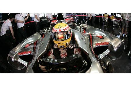 ... Lewis Hamilton holte Rang zwei ...
