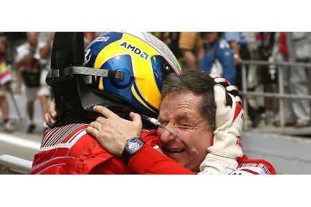 ... und Jean Todt holte sich eine Kopfnuss.