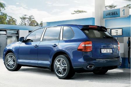 Zukünftig werden auch Cayenne an der Diesel-Zapfsäule stehen.