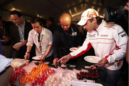 Timo Glock genoss lieber das große All-You-Can-Eat Sushi-Büfett.