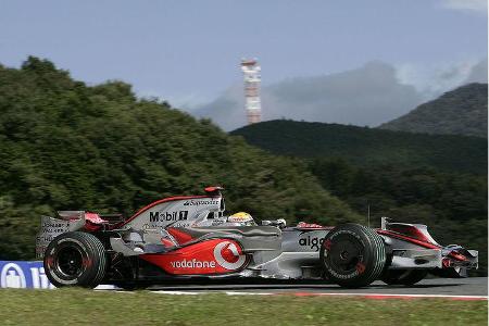 Lewis Hamilton kam damit am besten zurecht ...
