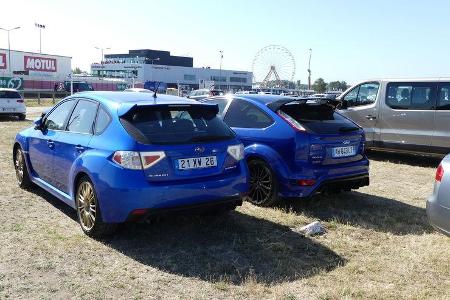 Subaru Impreza STI - Ford Focus RS - Carspotting - Fan-Autos - 24h-Rennen Le Mans 2017