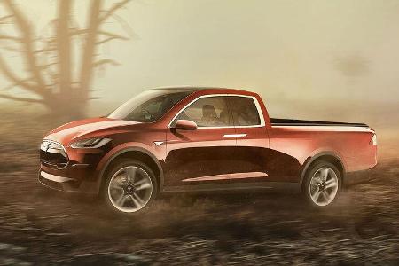 Tesla Pickup Sketch carwow