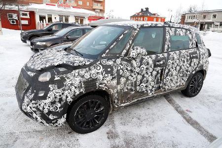 Fiat 500L Facelift Erlkönig