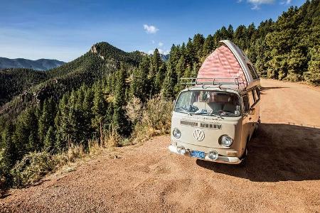 VW T2, Westfalia Camper, Rocky Mountains, Doormobil