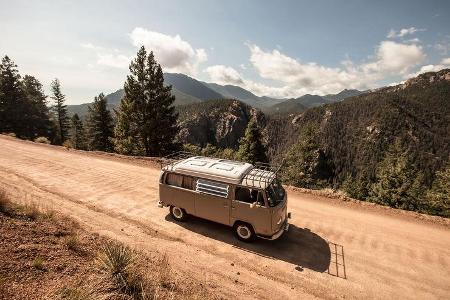 VW T2, Westfalia Camper, Rocky Mountains, Doormobil