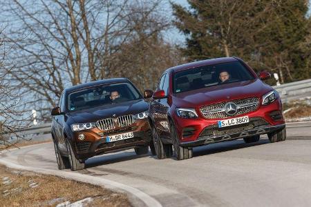 BMW X4 xDrive 28i, Mercedes GLC 300 4Matic Coupé,