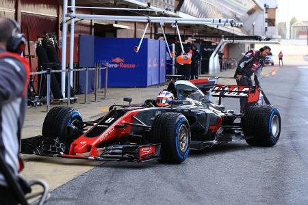 Romain Grosjean - HaasF1 - Formel 1 - Test - Barcelona - 2. März 2017