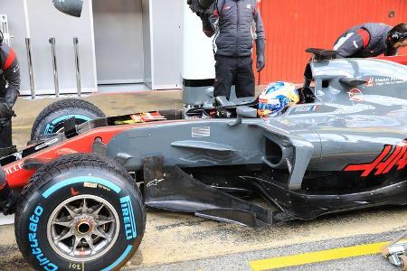 Romain Grosjean - HaasF1 - Formel 1 - Test - Barcelona - 2. März 2017