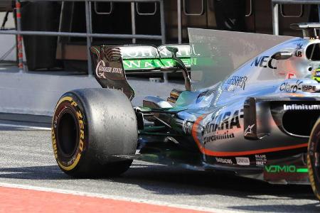 Sergio Perez - Force India - Formel 1 - Test - Barcelona - 2. März 2017