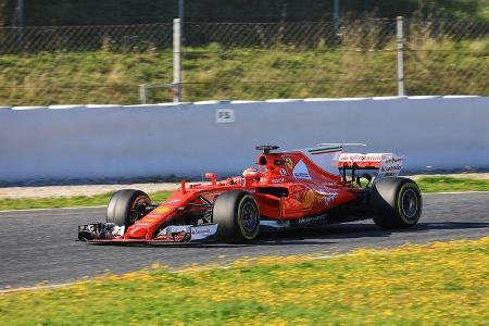 Kimi Räikkönen - Ferrari - Formel 1 - Test - Barcelona - 2. März 2017