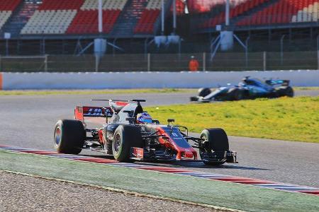 Romain Grosjean - HaasF1 - Formel 1 - Test - Barcelona - 2. März 2017