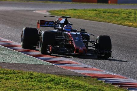 Romain Grosjean - HaasF1 - Formel 1 - Test - Barcelona - 2. März 2017