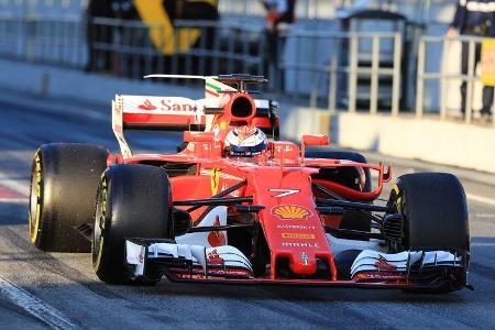 Kimi Räikkönen - Ferrari - Formel 1 - Test - Barcelona - 2. März 2017