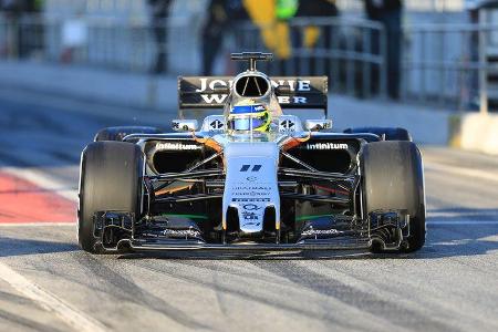 Sergio Perez - Force India - Formel 1 - Test - Barcelona - 2. März 2017