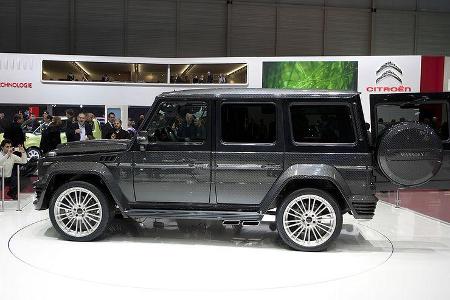 Ein auf nur sieben Exemplare limitiertes Luxusgefährt der Extraklasse. Den 5,5-Liter Kompressor-V8 unter der Haube des G 55 ...