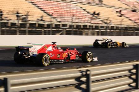 Sebastian Vettel - Ferrari - Formel 1 - Test - Barcelona - 1. März 2017