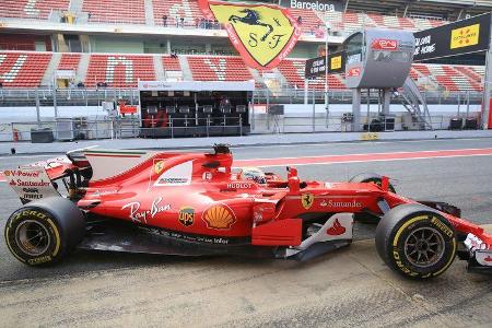 Sebastian Vettel - Ferrari - Formel 1 - Test - Barcelona - 9. März 2017