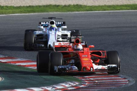 Sebastian Vettel - Ferrari - Formel 1 - Test - Barcelona - 9. März 2017