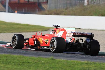 Sebastian Vettel - Ferrari - Formel 1 - Test - Barcelona - 9. März 2017