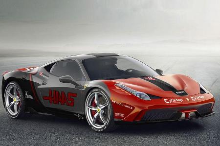 Ferrrari 458 Italia - HaasF1 VF-17 - Lackierung