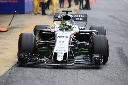 Sergio Perez - Force India - Formel 1 - Test - Barcelona - 8. März 2017