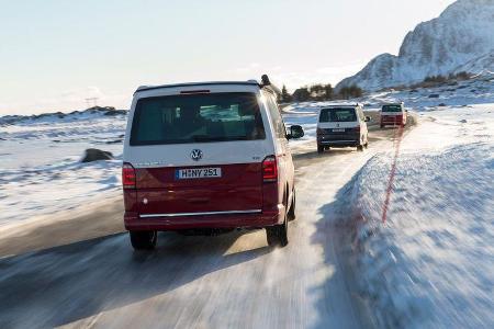 VW T6 California Bulli Camping Lofoten Norwegen