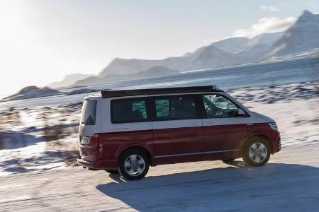 VW T6 California Bulli Camping Lofoten Norwegen