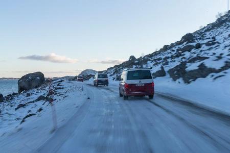 VW T6 California Bulli Camping Lofoten Norwegen