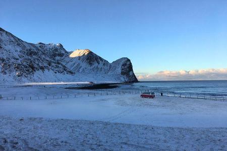 VW T6 California Bulli Camping Lofoten Norwegen