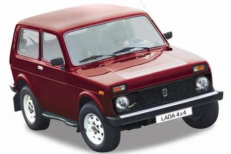 Seit fast 35 Jahren turnt der Lada Niva durch Wald und Flur. Hier das Jubiläumsmodell zum 30. Geburtstag.