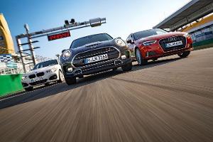 BMW 1er gegen Audi A3 und Mini Clubman Cooper SD