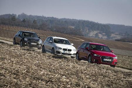 BMW 120d, Audi A3 2.0 TDI, Mini Clubman Cooper SD