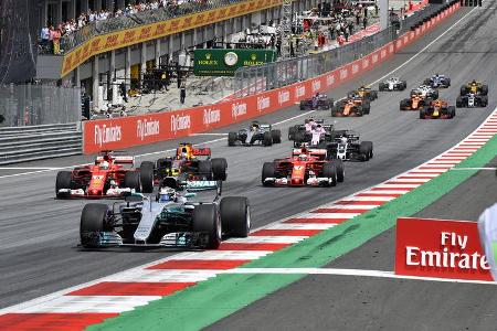 Start - Formel 1 - GP Österreich 2017