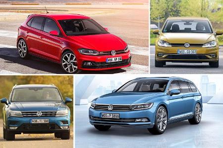 VW Golf, Polo, Tiguan, Passat