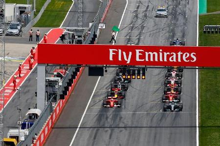 GP Österreich 2017 - Spielberg - Start - Rennen