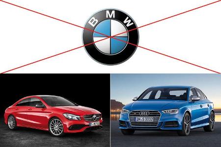 Klassenvergleich Audi BMW Mercedes 2016/17