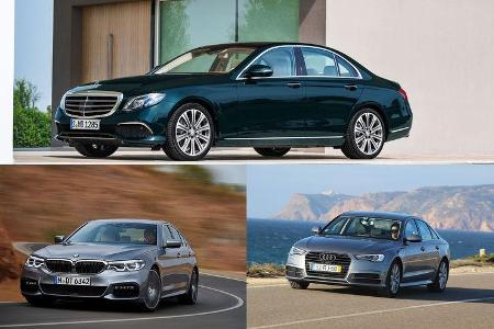 Klassenvergleich Audi BMW Mercedes 2016/17