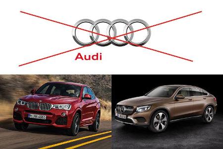 Klassenvergleich Audi BMW Mercedes 2016/17