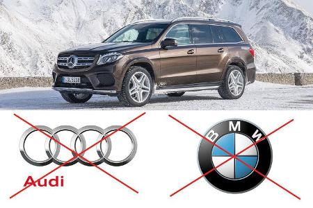 Klassenvergleich Audi BMW Mercedes 2016/17