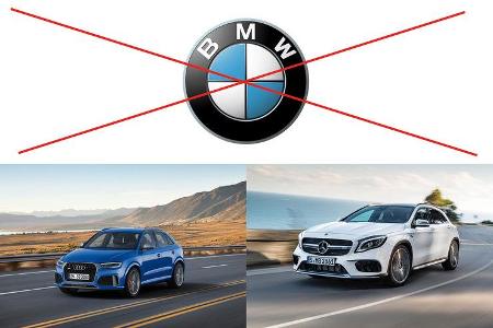 Klassenvergleich Audi BMW Mercedes 2016/17