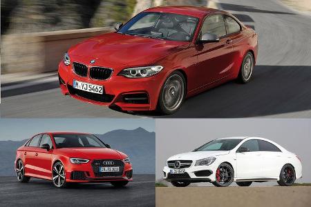 Klassenvergleich Audi BMW Mercedes 2016/17