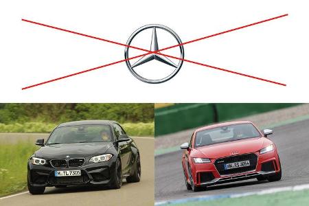 Klassenvergleich Audi BMW Mercedes 2016/17